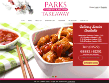 Tablet Screenshot of parkstakeaway.co.uk